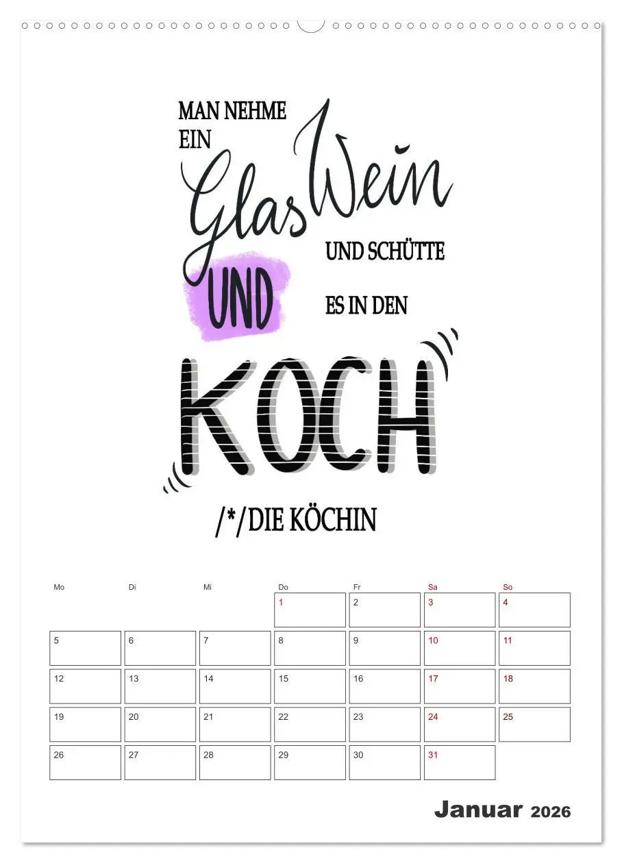 Bild: 9783516304817 | Sprüche für die Küche. Mit Jahresplaner (hochwertiger Premium...