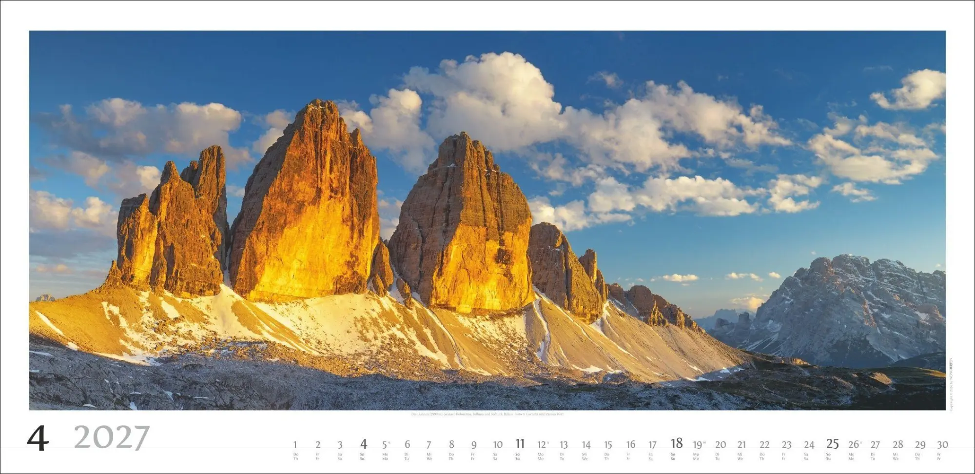 Bild: 9783839904817 | Alpenpanorama Kalender 2027 | Cornelia Dörr | Kalender | Spiralbindung