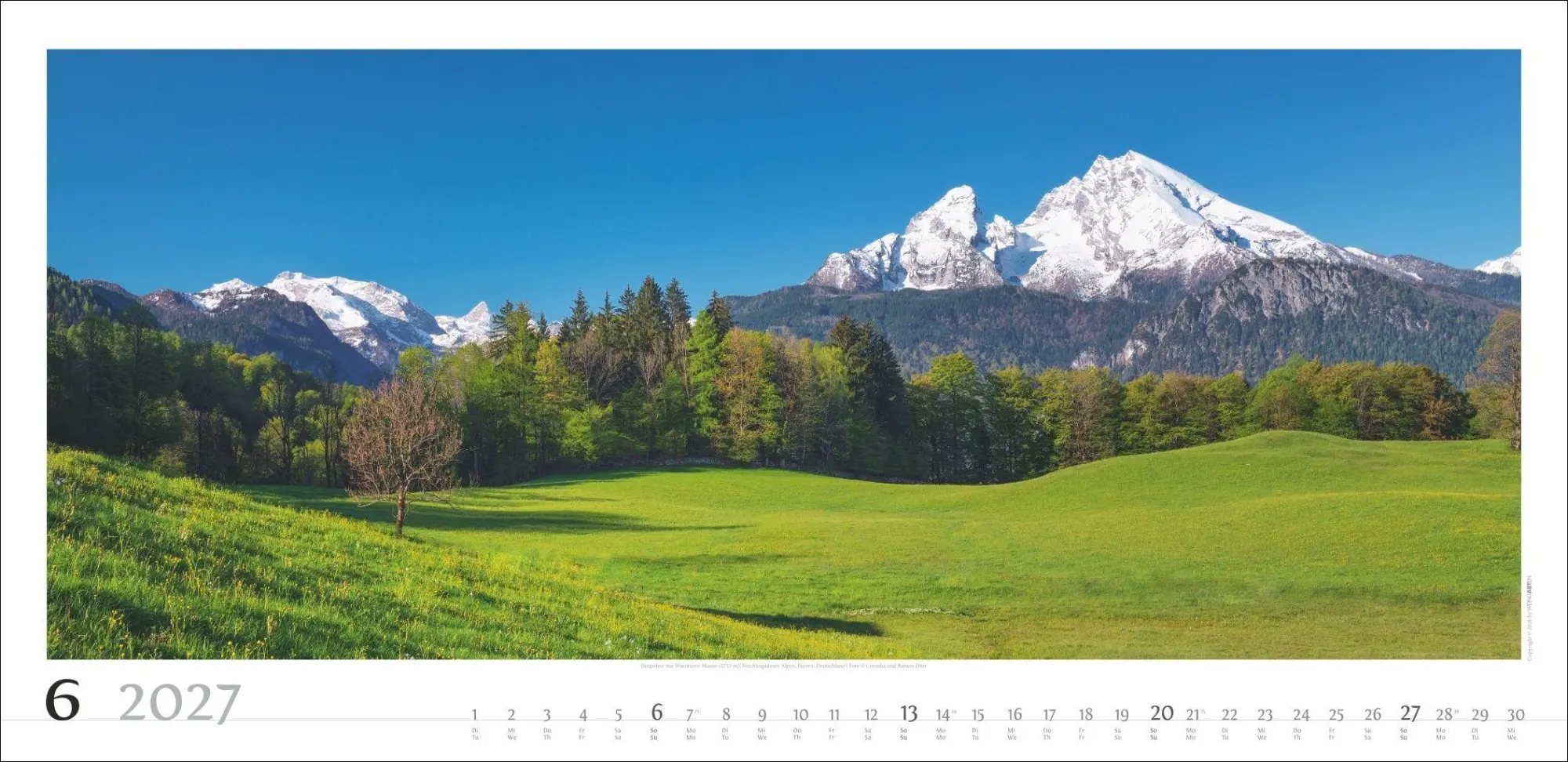 Bild: 9783839904817 | Alpenpanorama Kalender 2027 | Cornelia Dörr | Kalender | Spiralbindung