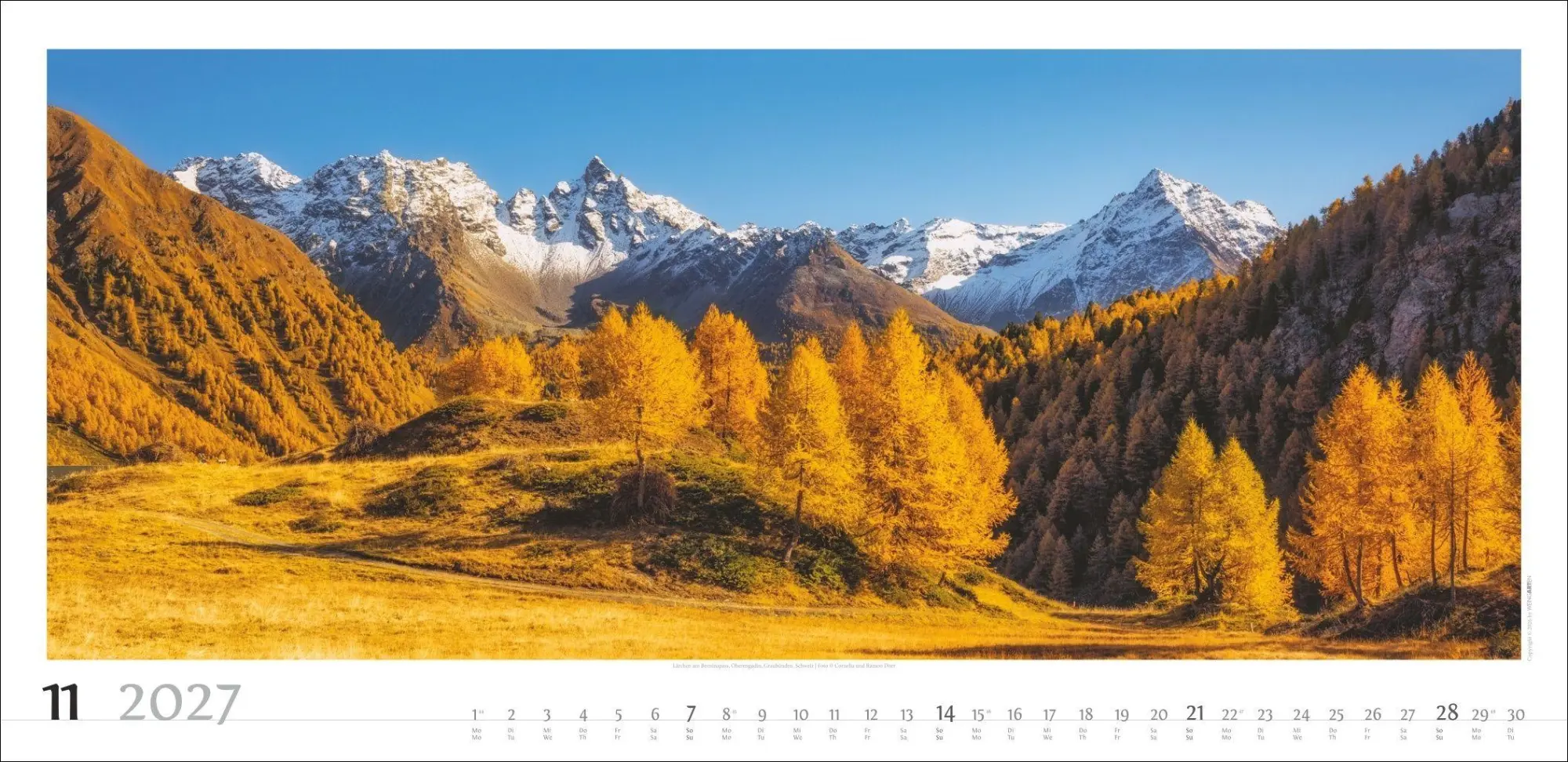 Bild: 9783839904817 | Alpenpanorama Kalender 2027 | Cornelia Dörr | Kalender | Spiralbindung
