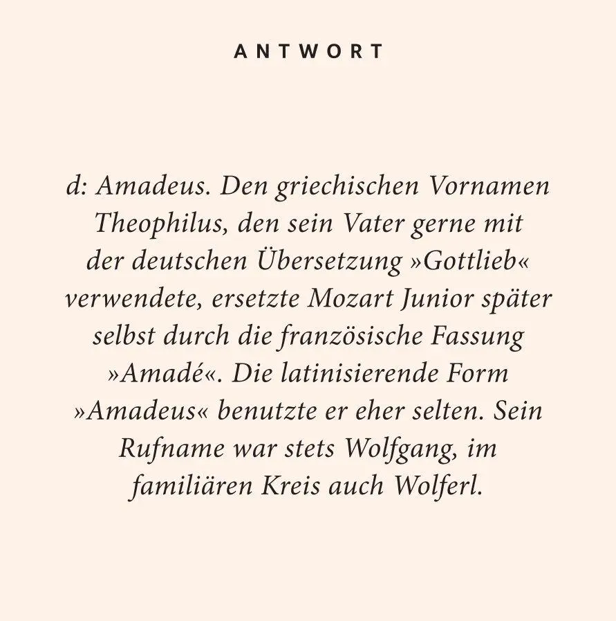 Bild: 9783899784817 | Mozart-Quiz | 100 Fragen und Antworten | Reinhard Palmer | Taschenbuch