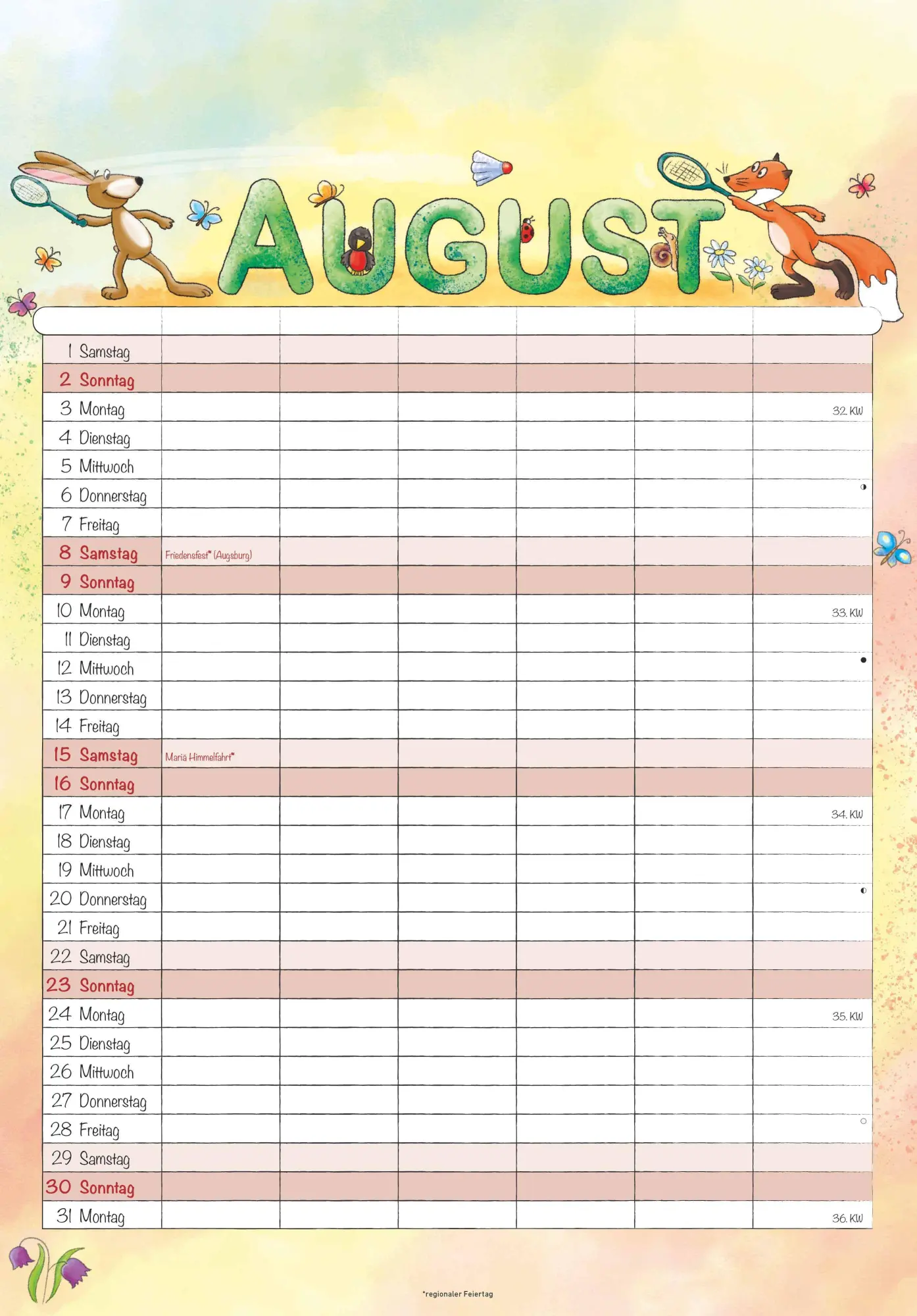 Bild: 4069095004917 | Familienplaner Cartoon 2026- Bildkalender 23,7x34 cm - 6 Spalten -...