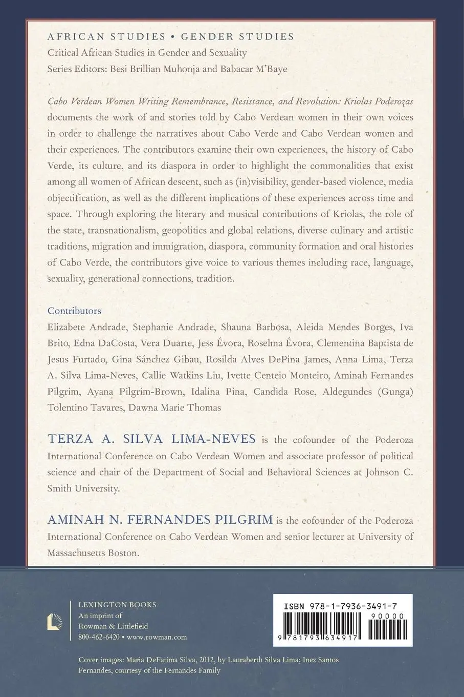Rückseite: 9781793634917 | Cabo Verdean Women Writing Remembrance, Resistance, and Revolution