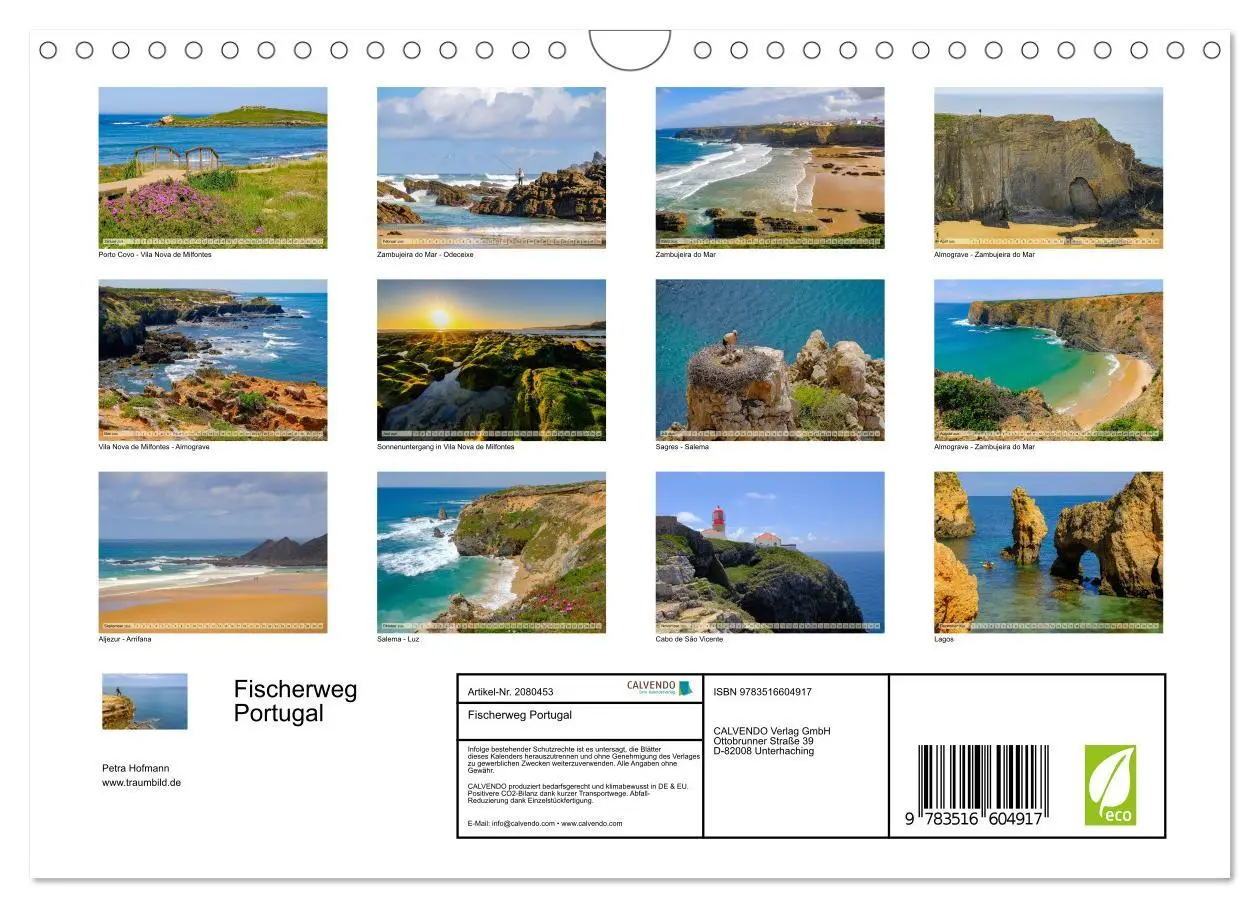 Bild: 9783516604917 | Fischerweg Portugal (Wandkalender 2026 DIN A4 quer), CALVENDO...