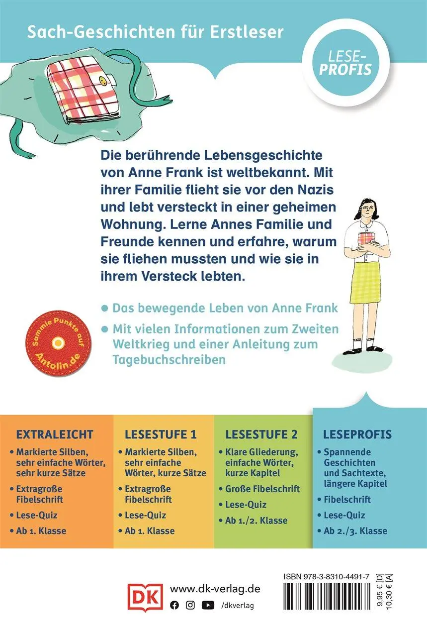 Rückseite: 9783831044917 | SUPERLESER! Das Leben von Anne Frank | Stephen Krensky | Buch | 128 S.