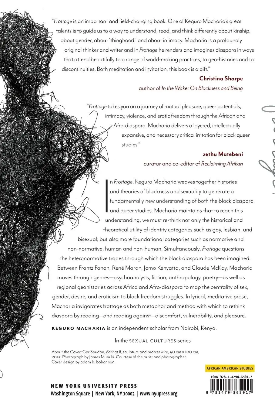 Rückseite: 9781479865017 | Frottage | Frictions of Intimacy across the Black Diaspora | Macharia