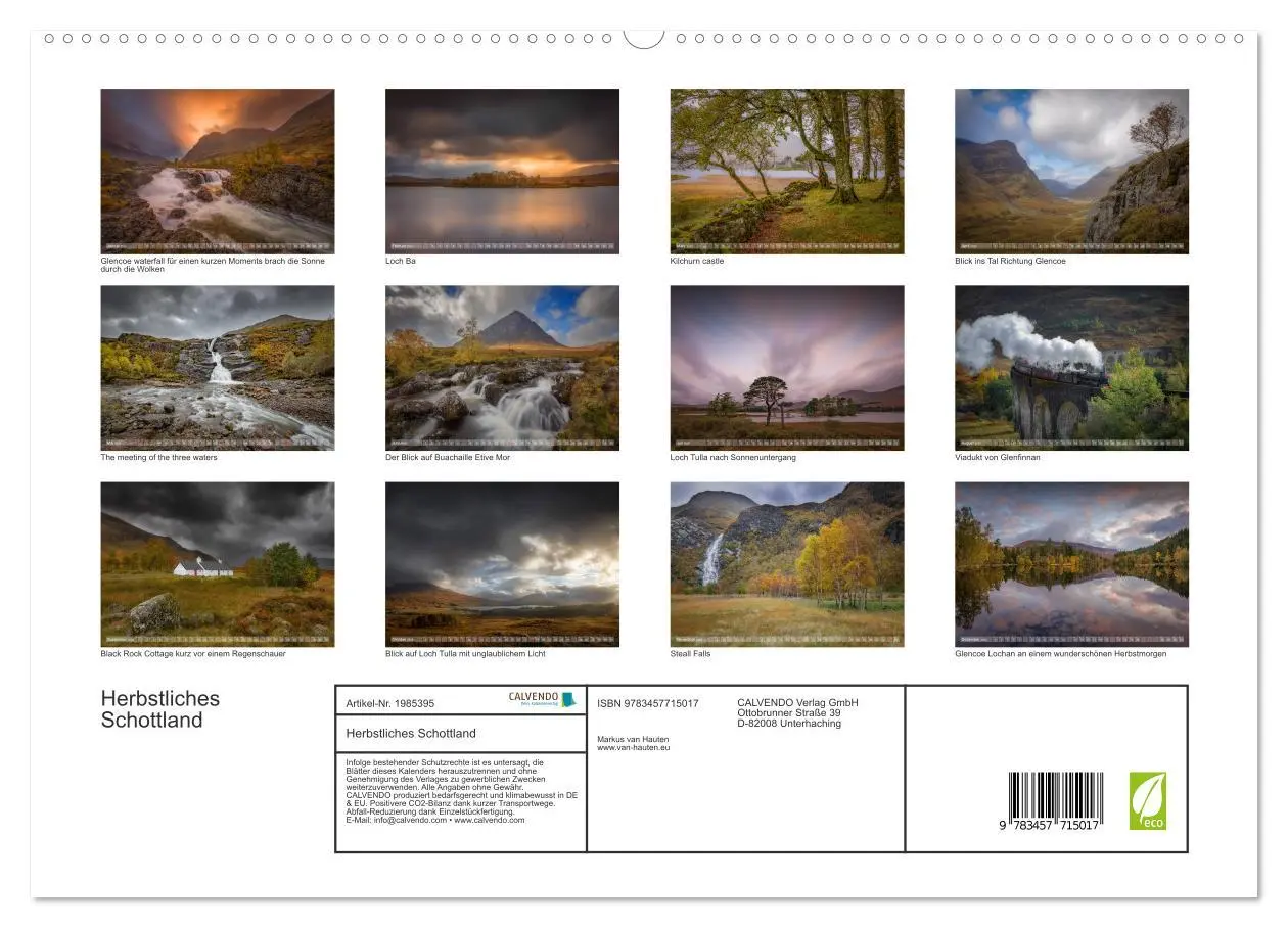 Bild: 9783457715017 | Herbstliches Schottland (hochwertiger Premium Wandkalender 2026 DIN...