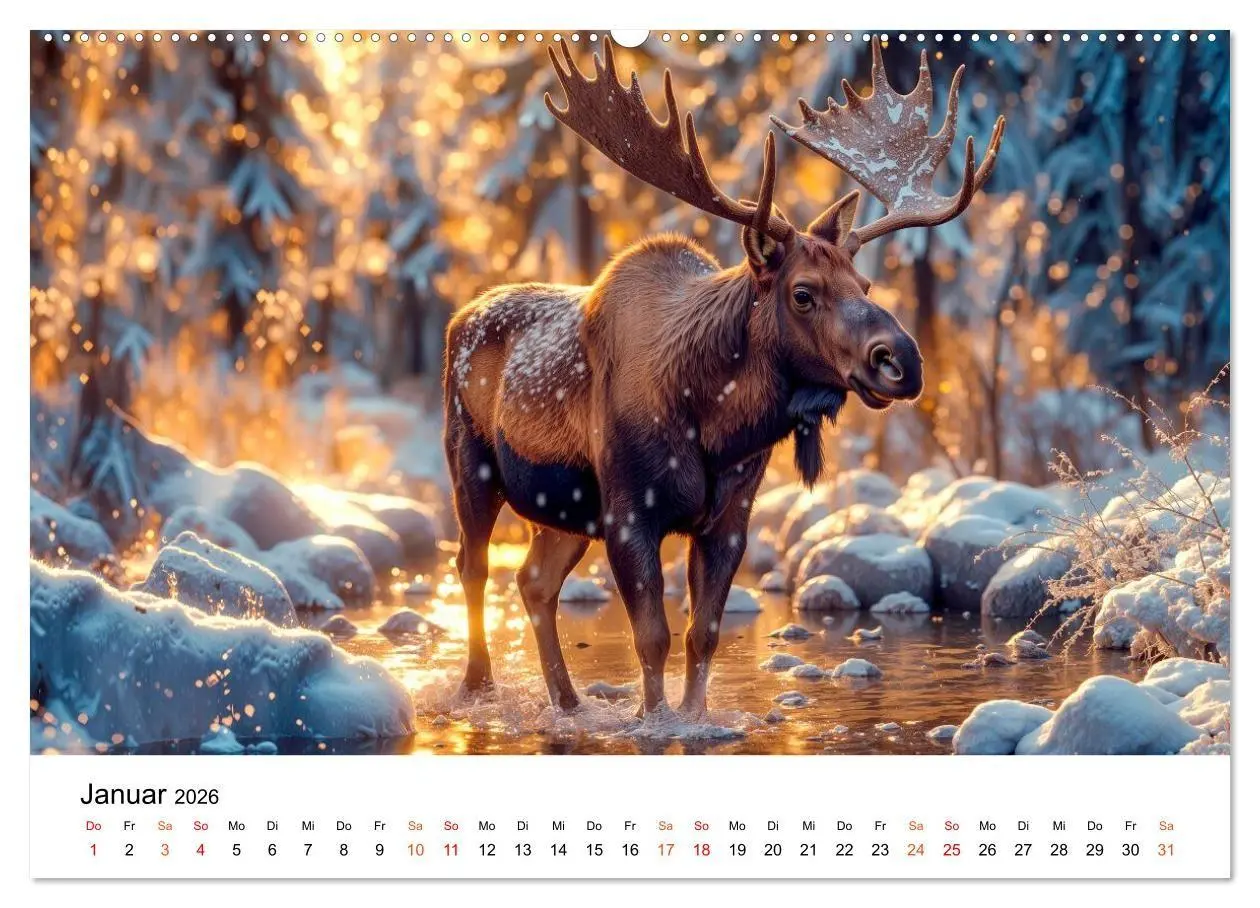 Bild: 9783516735017 | Tiere in ihrer Welt (Wandkalender 2026 DIN A2 quer), CALVENDO...