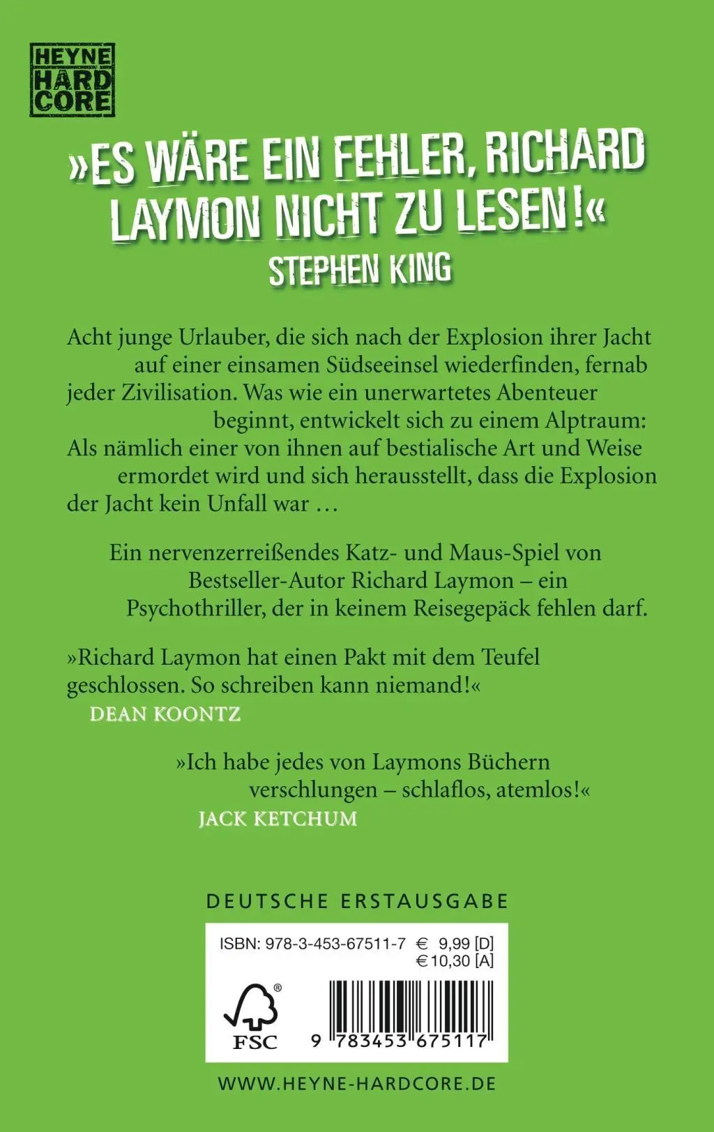 Bild: 9783453675117 | Die Insel | Richard Laymon | Taschenbuch | 559 S. | Deutsch | 2006