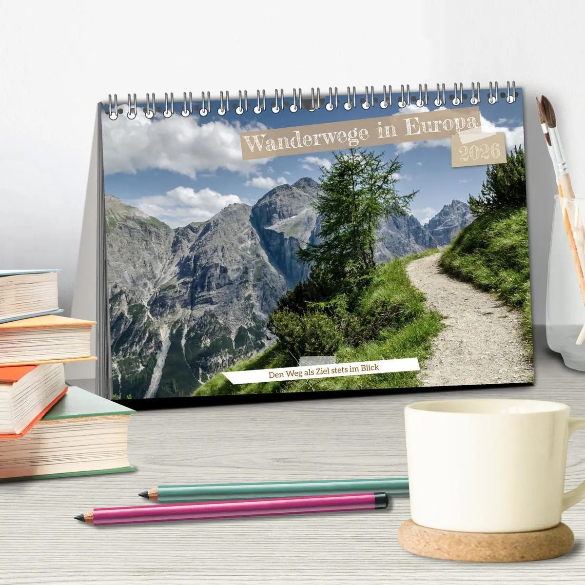 Bild: 9783457565117 | Wanderwege in Europa (Tischkalender 2026 DIN A5 quer), CALVENDO...