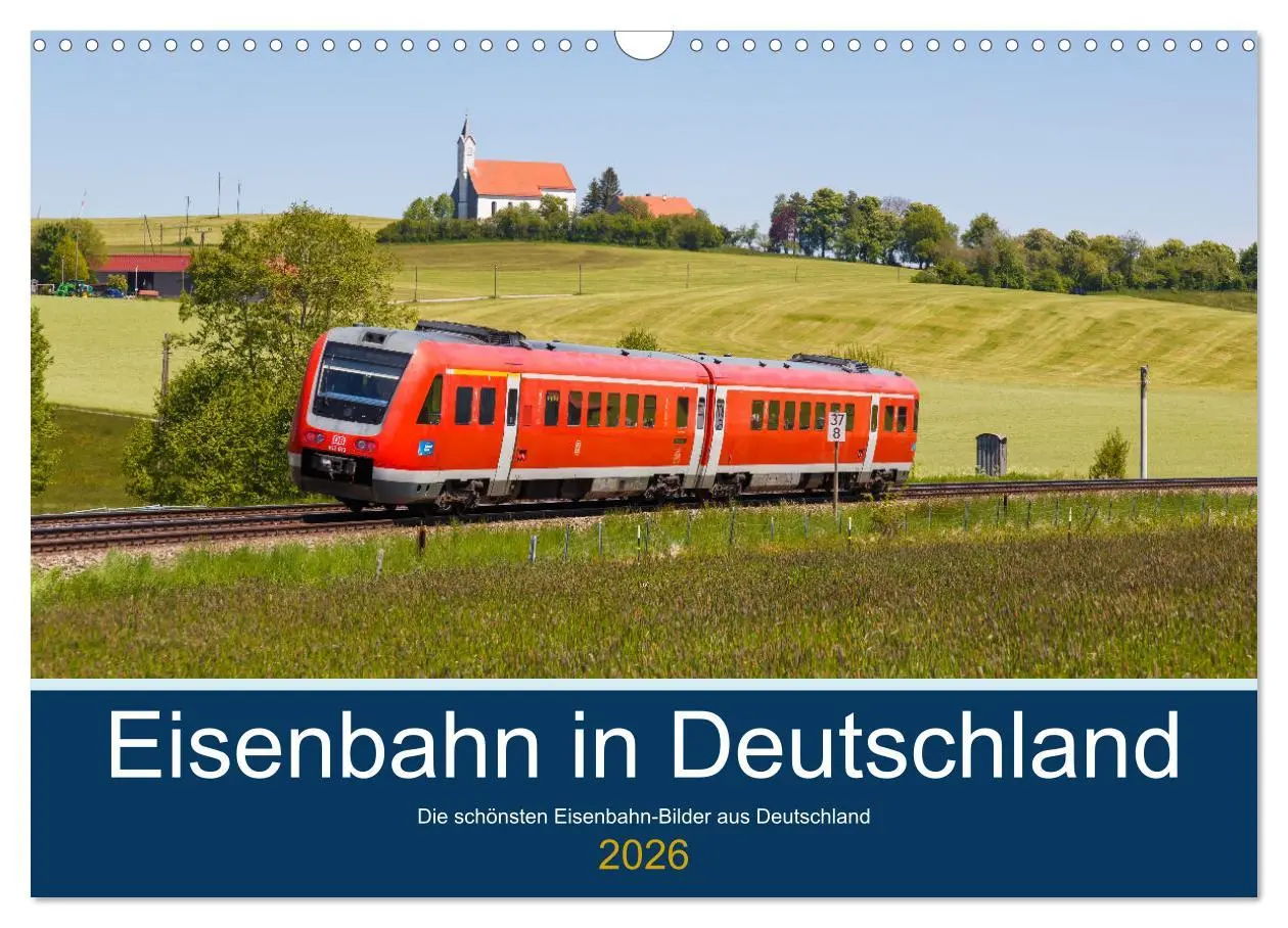 Cover: 9783457625217 | Eisenbahn in Deutschland (Wandkalender 2026 DIN A3 quer), CALVENDO...