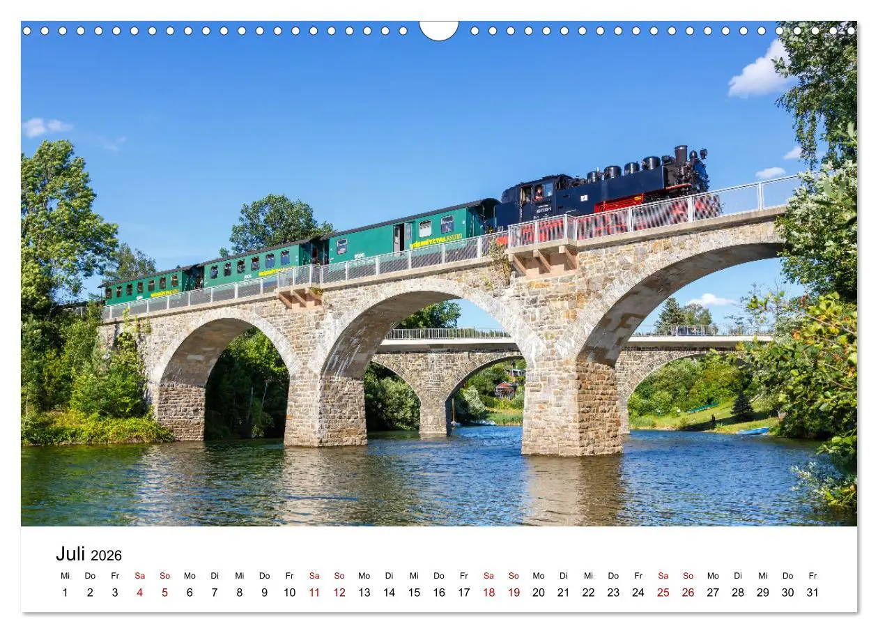 Bild: 9783457625217 | Eisenbahn in Deutschland (Wandkalender 2026 DIN A3 quer), CALVENDO...