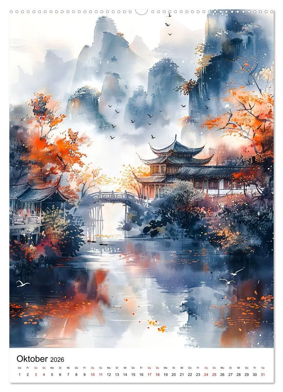 Bild: 9783516265217 | China in Wasserfarben - Idyllische Reise durch Traumlandschaften...