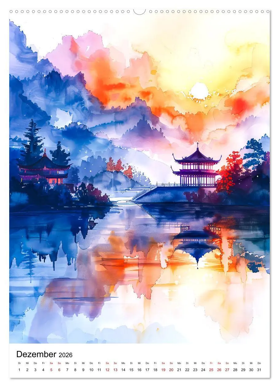 Bild: 9783516265217 | China in Wasserfarben - Idyllische Reise durch Traumlandschaften...
