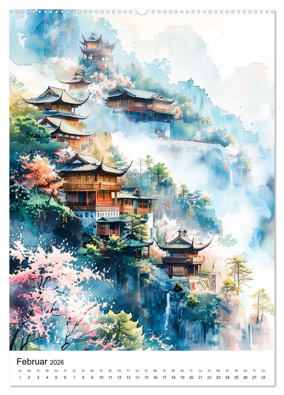 Bild: 9783516265217 | China in Wasserfarben - Idyllische Reise durch Traumlandschaften...