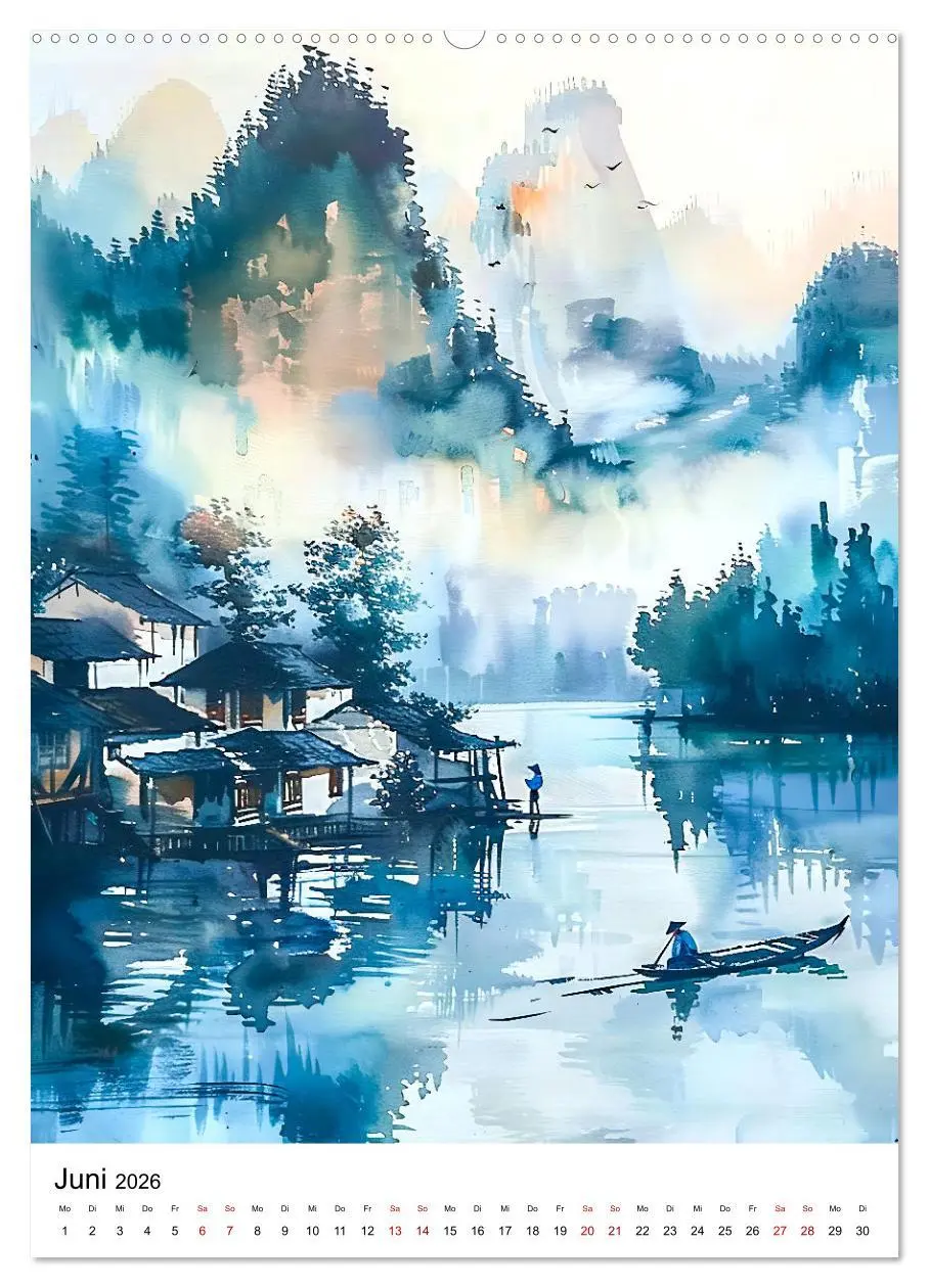 Bild: 9783516265217 | China in Wasserfarben - Idyllische Reise durch Traumlandschaften...