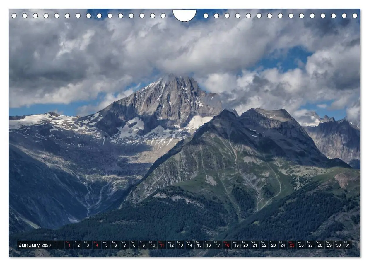 Bild: 9783516575217 | Valais Swiss Beauty (Wall Calendar 2026 DIN A4 landscape), CALVENDO...