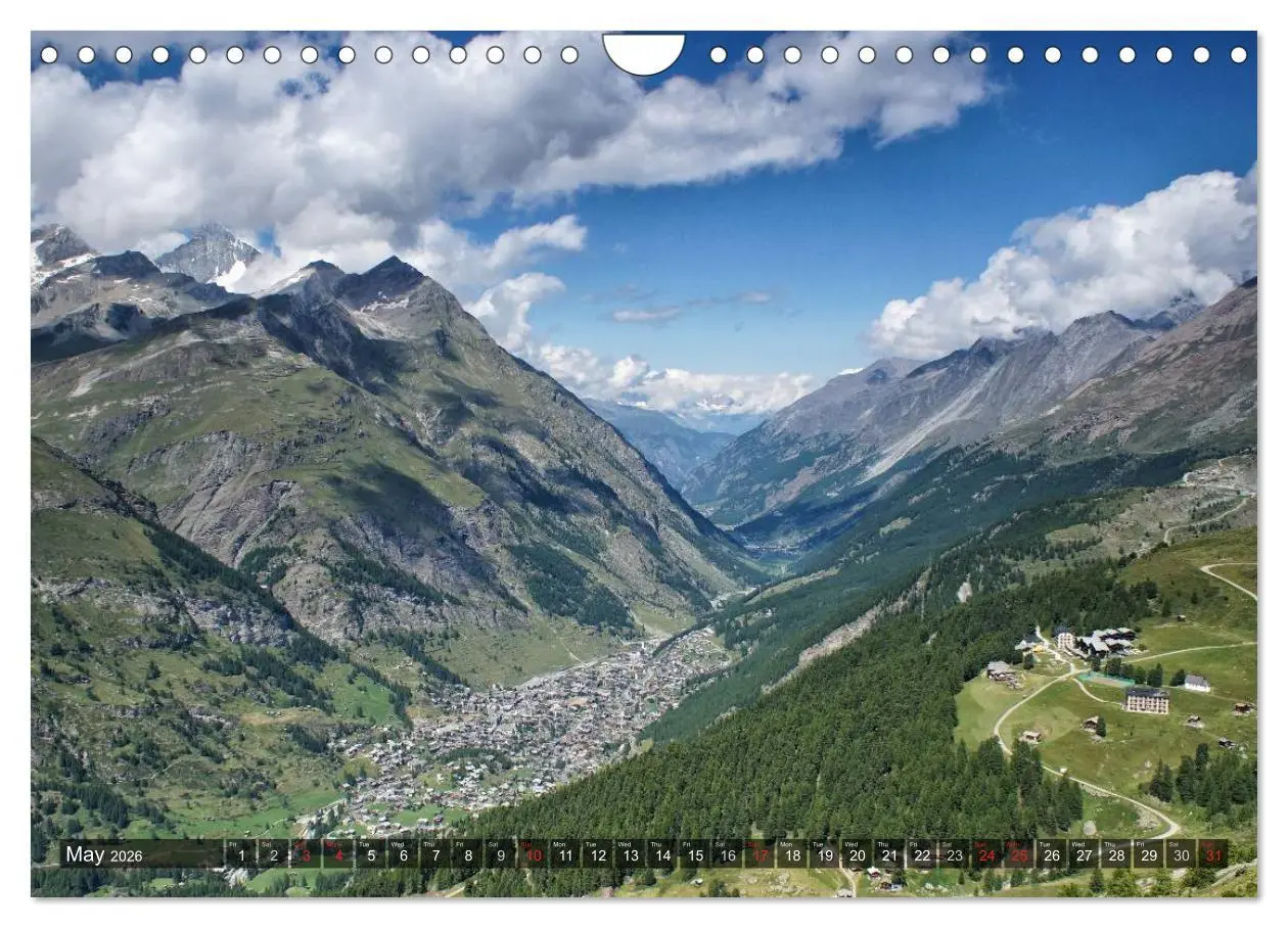 Bild: 9783516575217 | Valais Swiss Beauty (Wall Calendar 2026 DIN A4 landscape), CALVENDO...