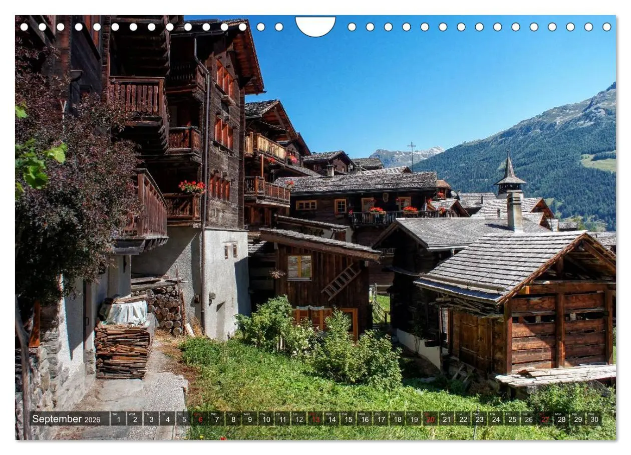 Bild: 9783516575217 | Valais Swiss Beauty (Wall Calendar 2026 DIN A4 landscape), CALVENDO...