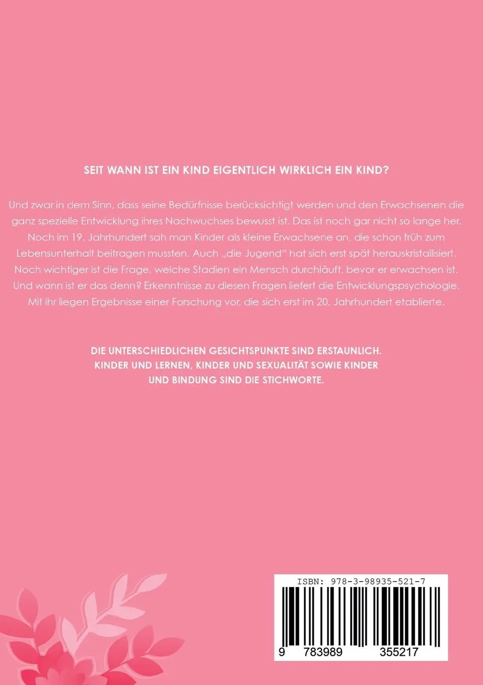 Rückseite: 9783989355217 | Entwicklungspsychologie leicht erklärt | Merle Kolb | Taschenbuch