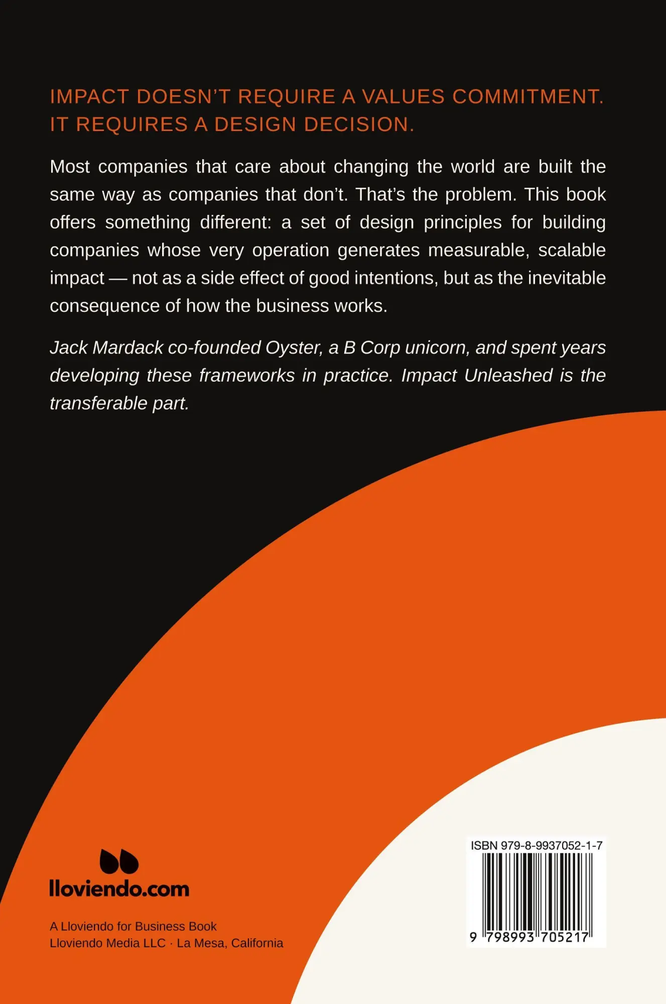 Rückseite: 9798993705217 | Impact Unleashed | Building Businesses that Scale Positive Change