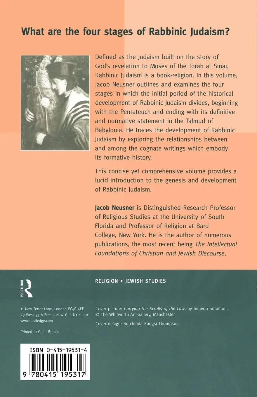 Rückseite: 9780415195317 | The Four Stages of Rabbinic Judaism | Jacob Neusner | Taschenbuch