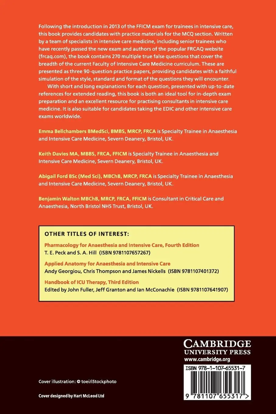 Rückseite: 9781107655317 | Multiple True False Questions for the Final FFICM | Taschenbuch | 2016
