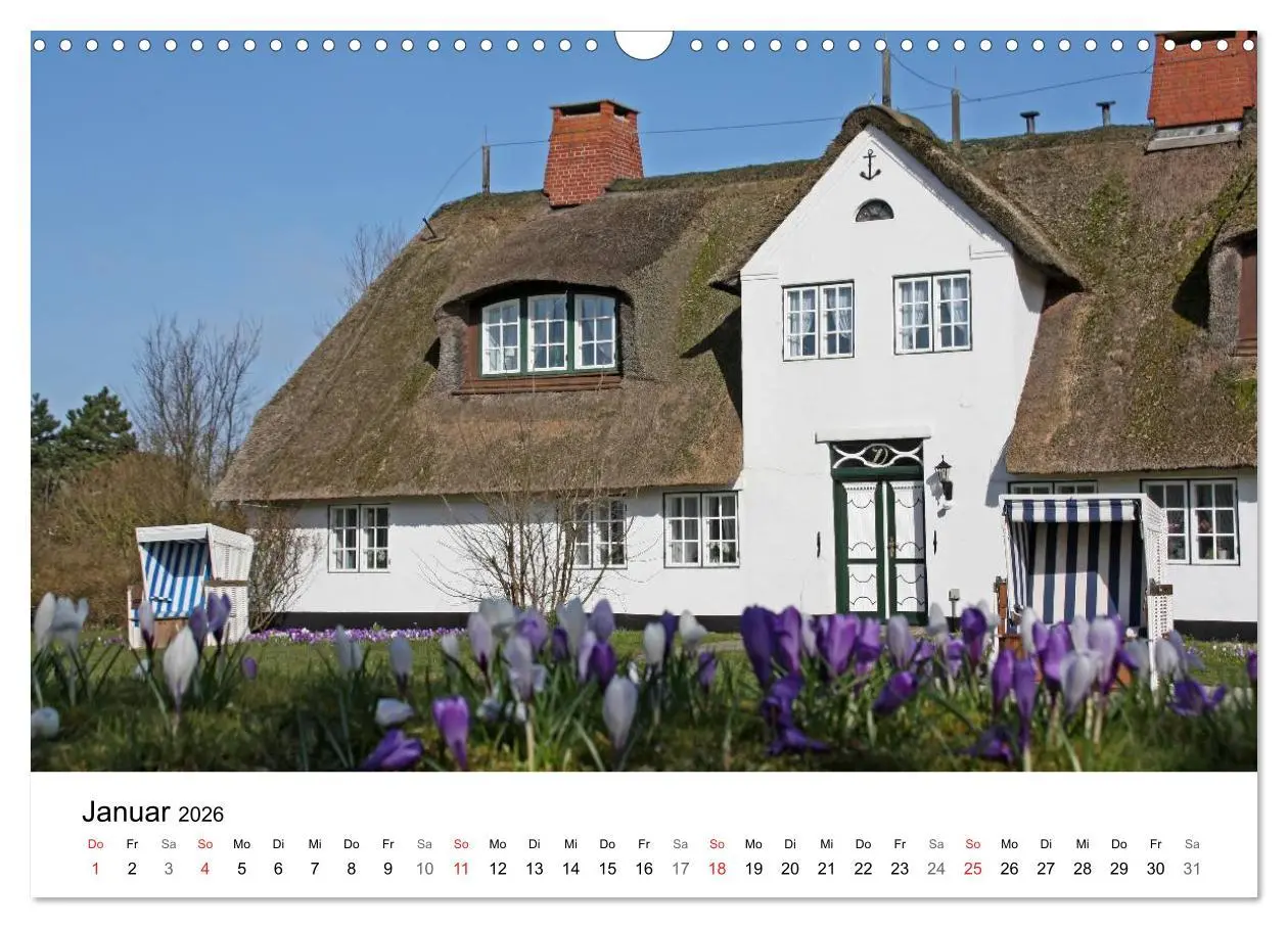 Bild: 9783516185317 | Friesenhäuser (Wandkalender 2026 DIN A3 quer), CALVENDO Monatskalender