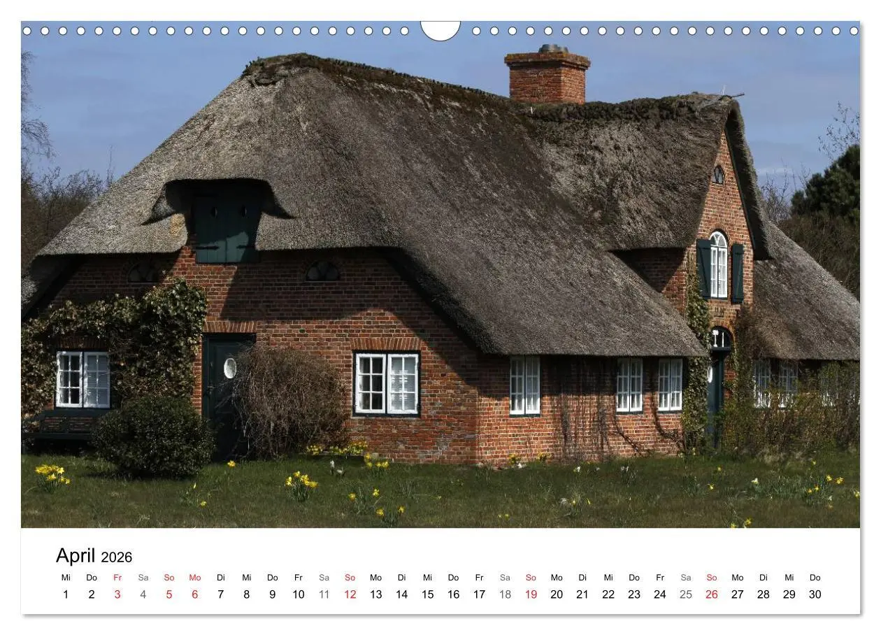 Bild: 9783516185317 | Friesenhäuser (Wandkalender 2026 DIN A3 quer), CALVENDO Monatskalender