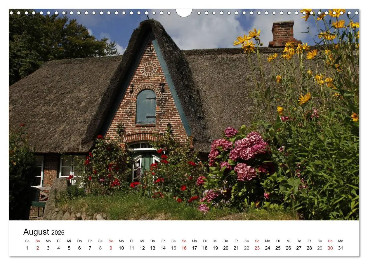 Bild: 9783516185317 | Friesenhäuser (Wandkalender 2026 DIN A3 quer), CALVENDO Monatskalender