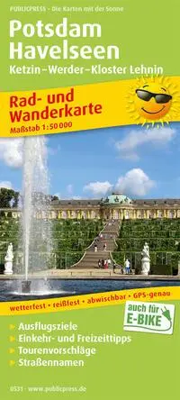 Cover: 9783747305317 | Potsdam - Havelseen, Ketzin - Warder - Kloster Lehnin 1:50 000 | 2018