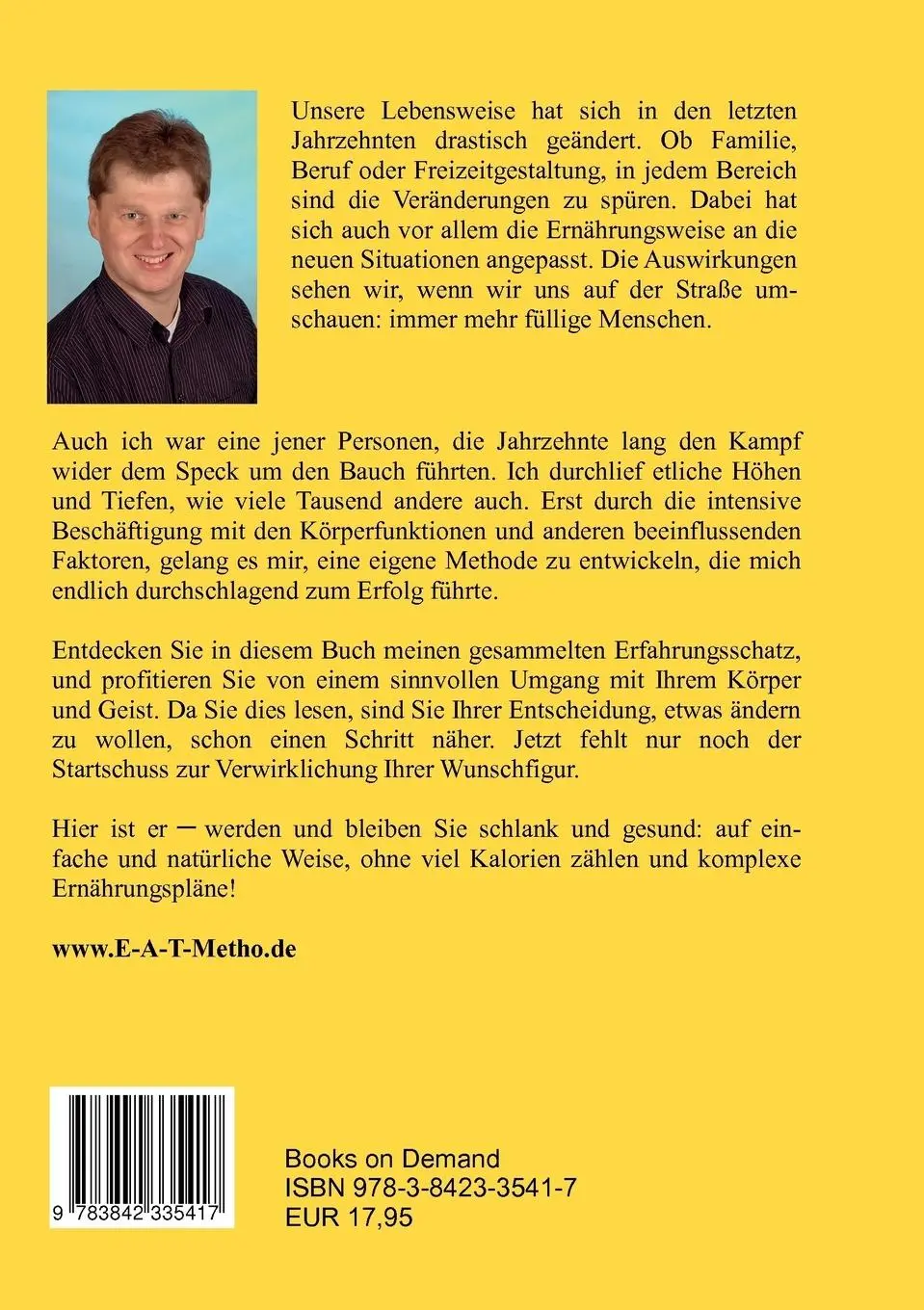 Rückseite: 9783842335417 | Vom Speckbär zum Traumbär | Edgar Sauer | Taschenbuch | 164 S. | 2010