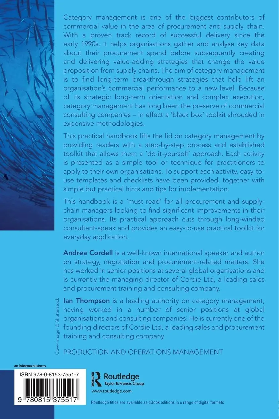 Rückseite: 9780815375517 | The Category Management Handbook | Andrea Cordell (u. a.) | Buch