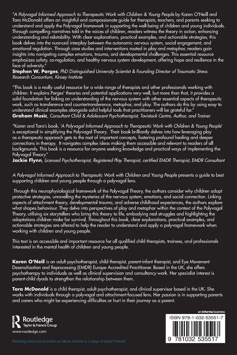 Rückseite: 9781032535517 | A Polyvagal Informed Approach to Therapeutic Work with Children and...