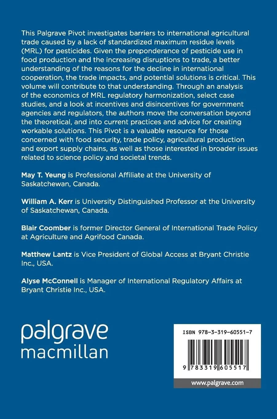 Rückseite: 9783319605517 | Declining International Cooperation on Pesticide Regulation | Buch