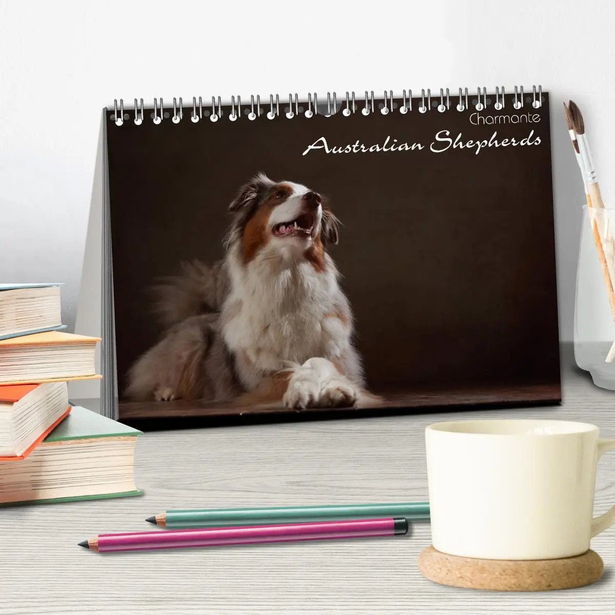 Bild: 9783435435517 | Charmante Australian Shepherds (Tischkalender 2025 DIN A5 quer),...