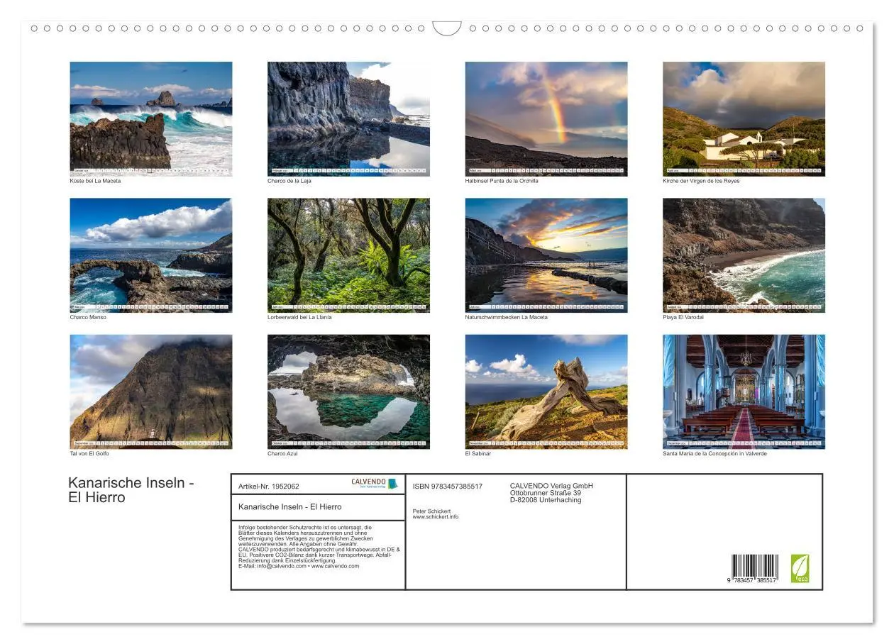 Bild: 9783457385517 | Kanarische Inseln - El Hierro (Wandkalender 2026 DIN A2 quer),...