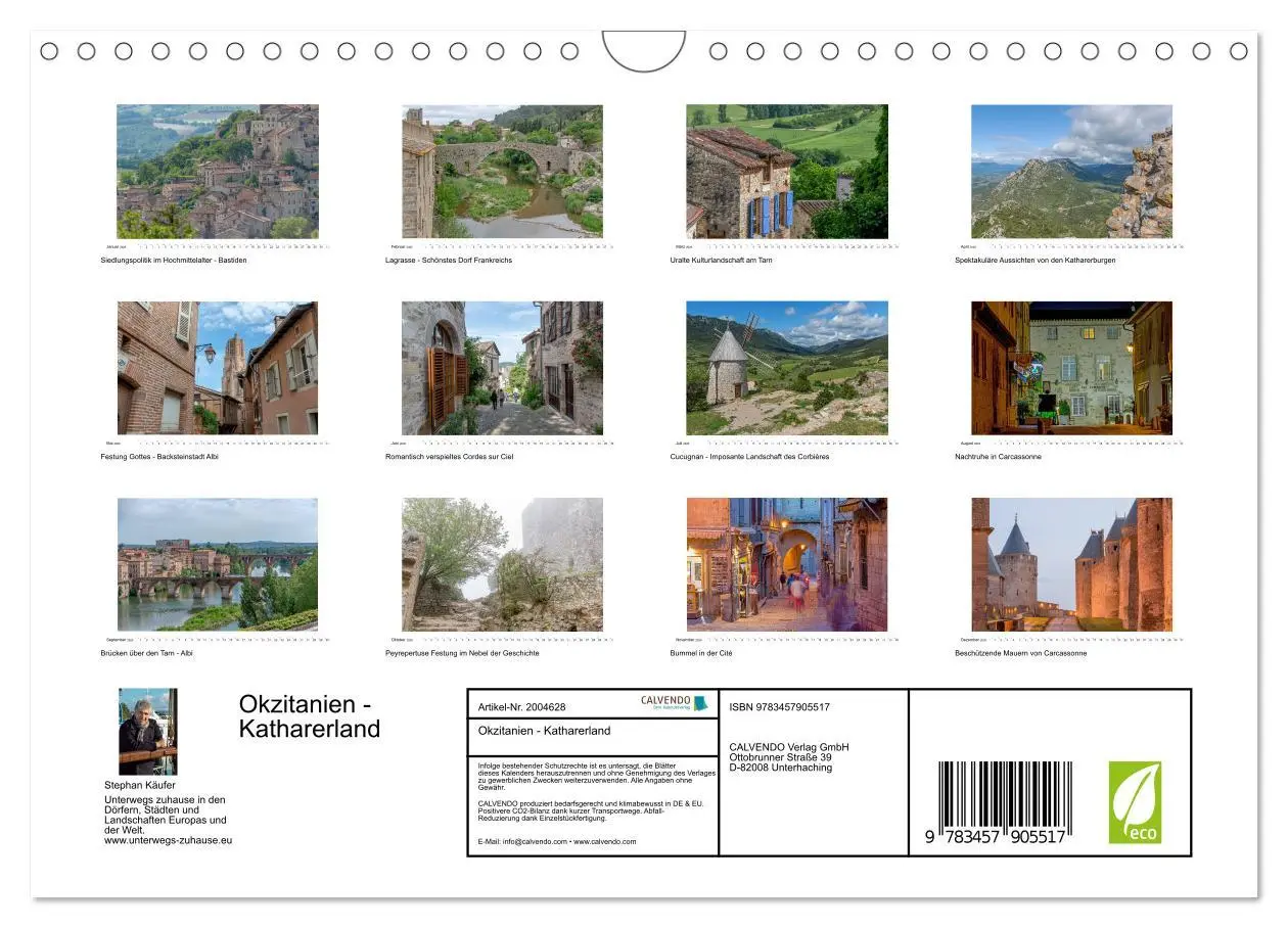 Bild: 9783457905517 | Okzitanien - Katharerland (Wandkalender 2026 DIN A4 quer), CALVENDO...