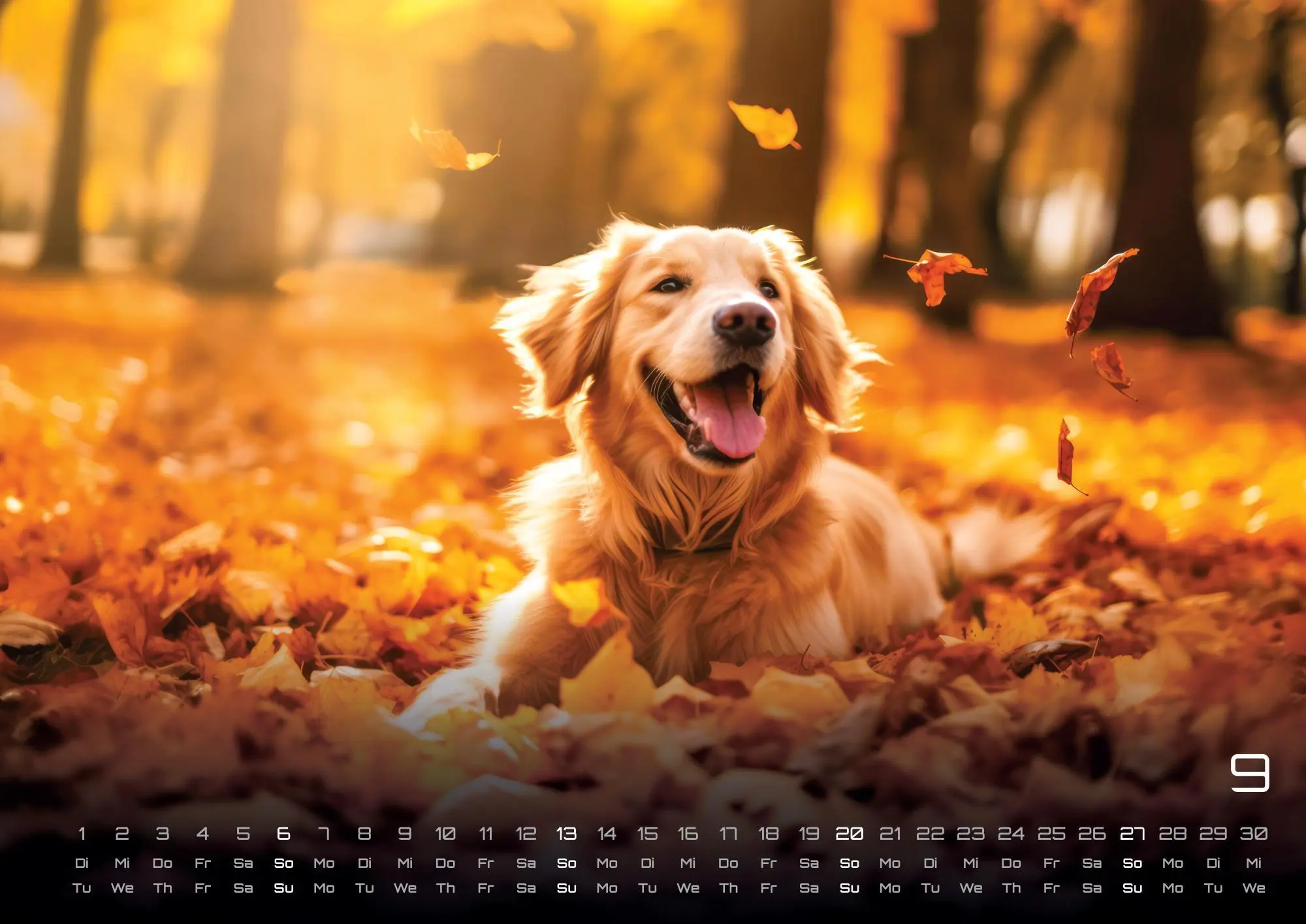 Bild: 9783986735517 | Wuff - Unsere Vierbeiner - Der Hundekalender - 2026 - Kalender DIN A3