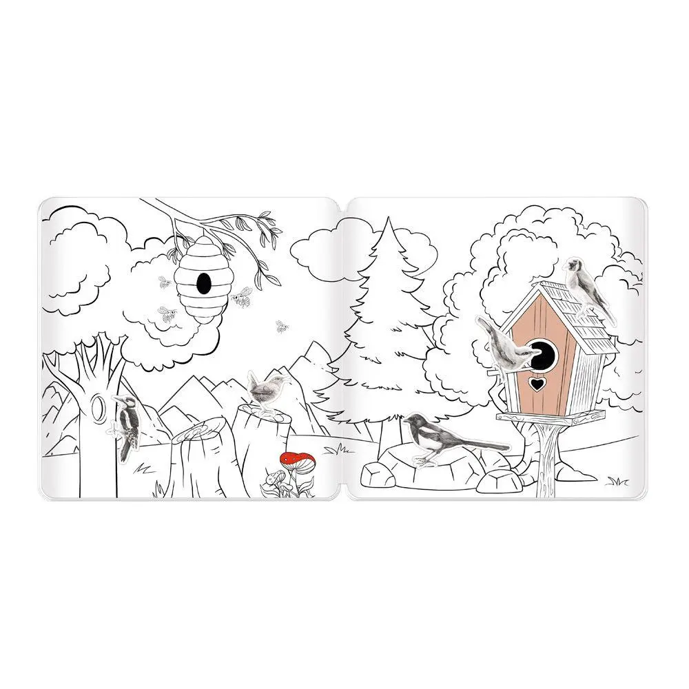 Bild: 9783988025517 | TRÖTSCH - Stickermalbuch Unsere Vogelwelt Malbuch mit Stickern Ab 5...