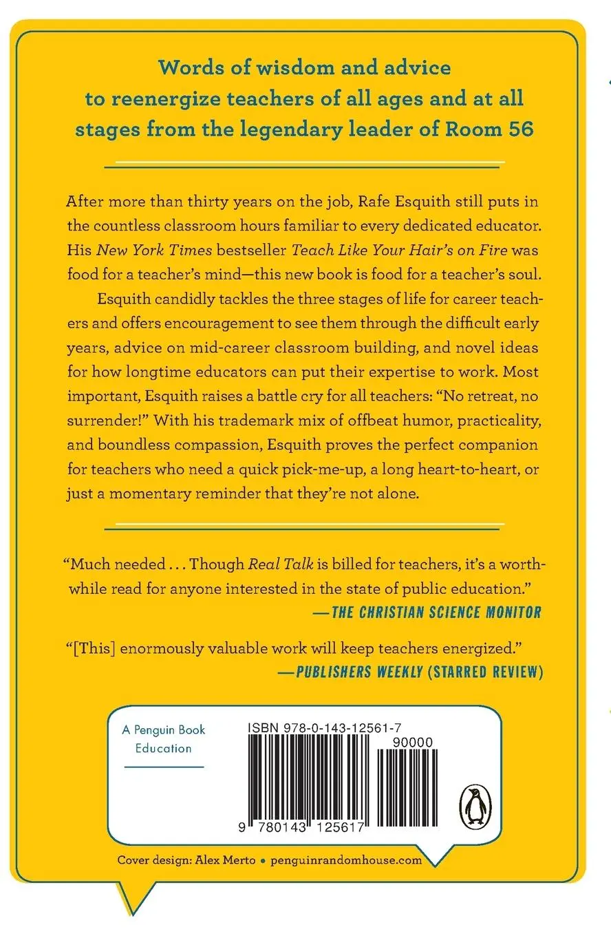 Rückseite: 9780143125617 | Real Talk for Real Teachers | Rafe Esquith | Taschenbuch | Englisch