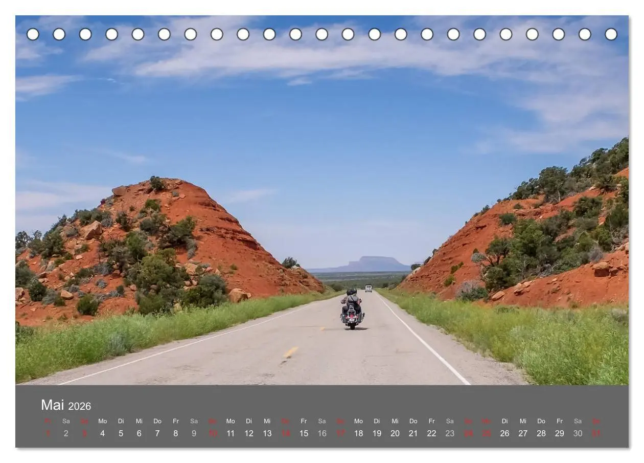 Bild: 9783457995617 | Biker Paradies - Die Canyons der USA (Tischkalender 2026 DIN A5...