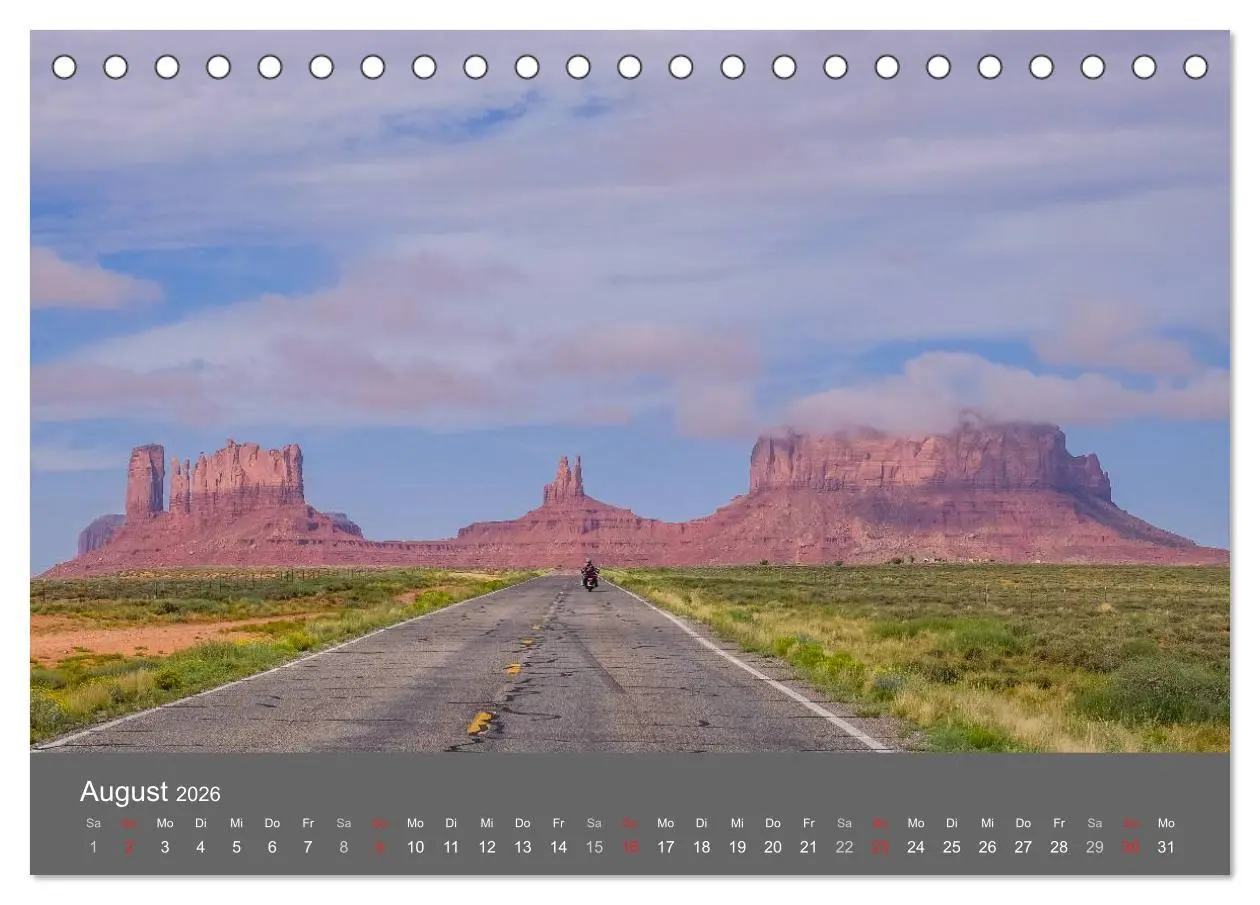 Bild: 9783457995617 | Biker Paradies - Die Canyons der USA (Tischkalender 2026 DIN A5...