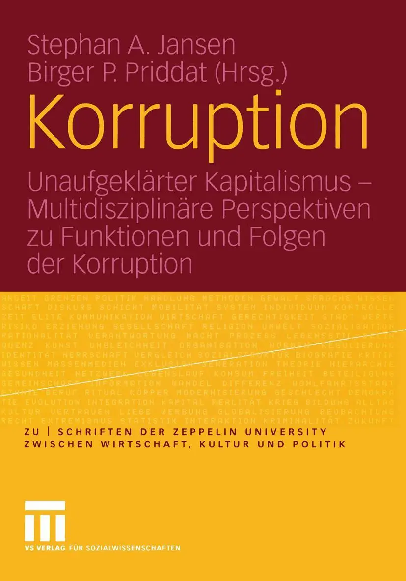 Cover: 9783531145617 | Korruption | Birger P. Priddat (u. a.) | Taschenbuch | 223 S. | 2005