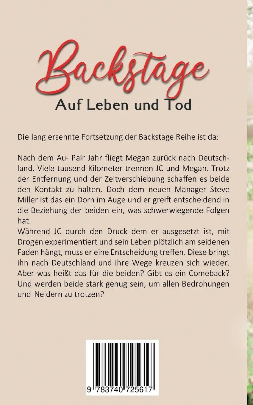 Rückseite: 9783740725617 | Backstage | Auf Leben und Tod | Jenna Summers | Taschenbuch | 416 S.