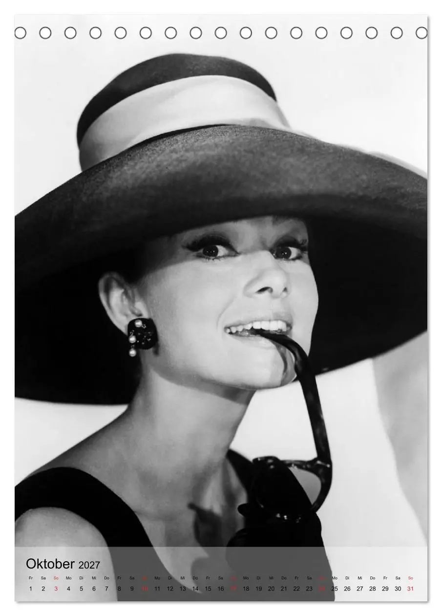 Bild: 9783594055717 | Hollywood-Diva - Audrey Hepburn (Tischkalender 2027 DIN A5 hoch),...
