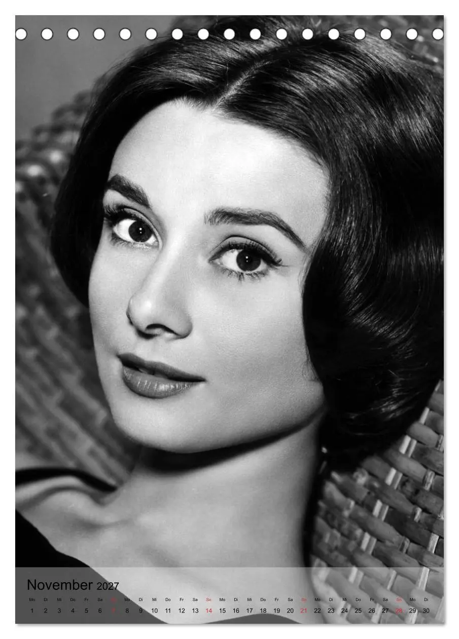 Bild: 9783594055717 | Hollywood-Diva - Audrey Hepburn (Tischkalender 2027 DIN A5 hoch),...