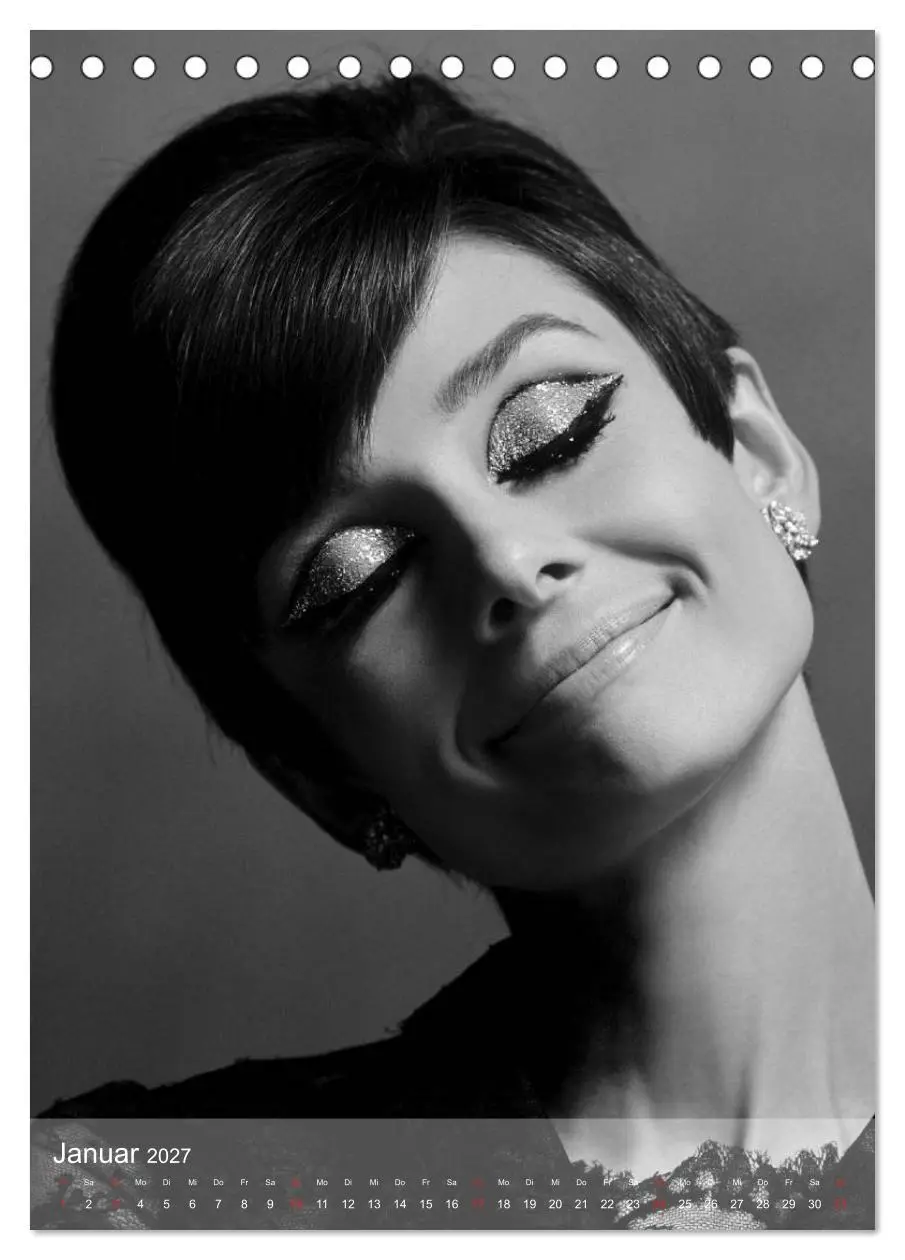Bild: 9783594055717 | Hollywood-Diva - Audrey Hepburn (Tischkalender 2027 DIN A5 hoch),...