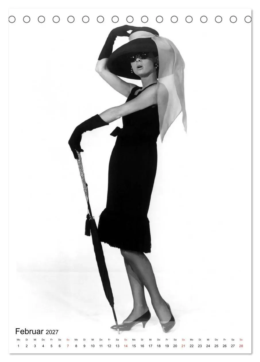 Bild: 9783594055717 | Hollywood-Diva - Audrey Hepburn (Tischkalender 2027 DIN A5 hoch),...