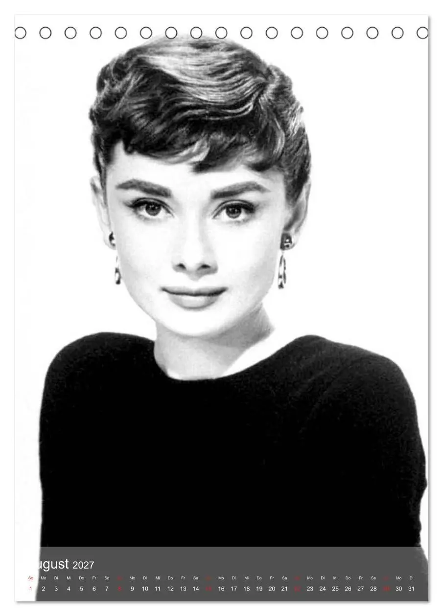 Bild: 9783594055717 | Hollywood-Diva - Audrey Hepburn (Tischkalender 2027 DIN A5 hoch),...
